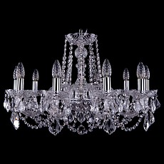 Подвесная люстра bohemia ivele crystal 1402 1402-10-240-ni-leafs